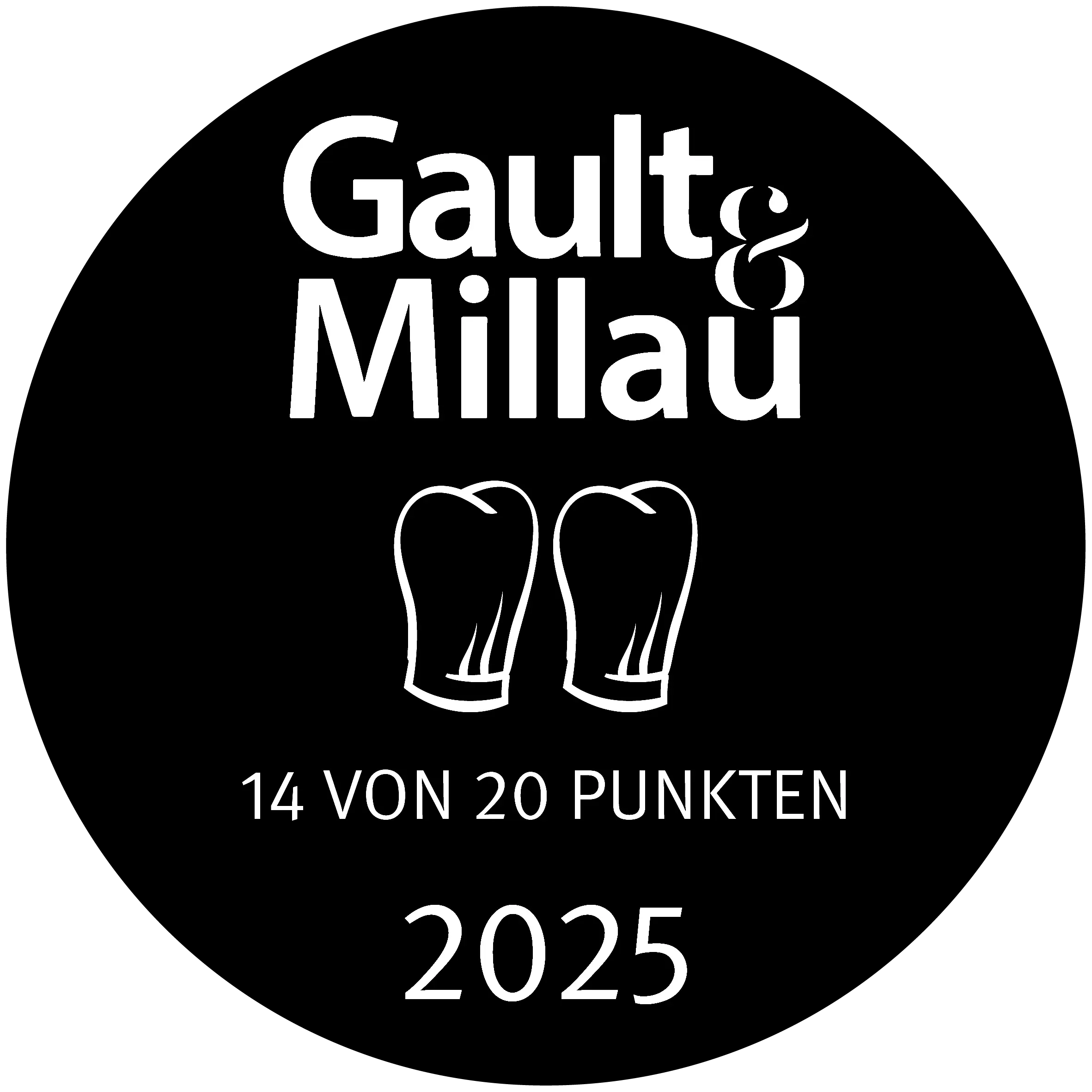 kogel3-auszeichnung_2 hauben_gault millau Zwei Hauben AUszeichnungs-Emblem